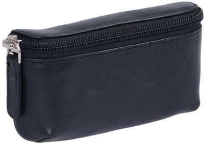 Dailygoods- Riemportemonnee Echt Leer - Duurzaam - Zwart - Compact - Hoge Kwaliteit - Traditioneel Vakmanschap - Heuptas