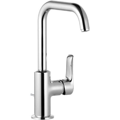 Kludi Pure & Solid wastafelkraan 205 m. draaibare uitloop chroom