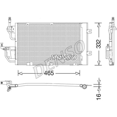 Condensator, airconditioning DENSO DCN20037