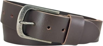 Bruine Leren Riem Heren – Riemmaat 85 - Totale riemlengte 100 CM - Echt Leer - Lederen Riemen Bruin – Broekriem voor Jeans – 4cm Breed – Nikkelvrij – Kado Cadeau Mannen