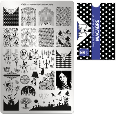 Moyra Stamping Plate 135 MACABRE