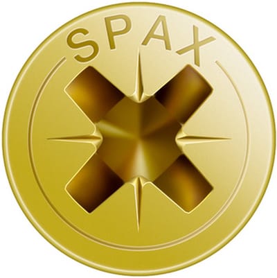 Schroefdoos SPAX Yellox Hout Platte kop 10 Onderdelen (5 x 60 mm)