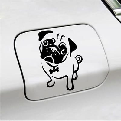 Bumpersticker - Hond - 15 X 10 - Zwart