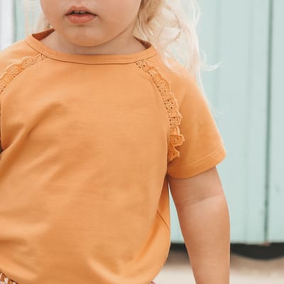 Your Wishes Raglan Shirt Gold Earth meisjes T-shirt 122