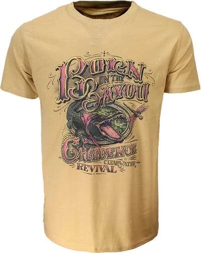Creedence Clearwater Revival Born on the Bayou T-Shirt - Officiële Merchandise - Grijs
