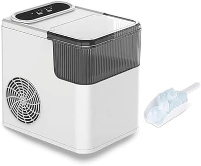 Draagbare Ijsmaker - IJsmachine Keuken - Feestjes Thuis - 9 Kogelblokjes Snel - 1.4L Tank - Wit