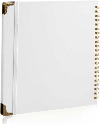 Plakboek - Album - Herinneringen bewaren - Spiraalbinding - 8 x 8 Inch - Wit