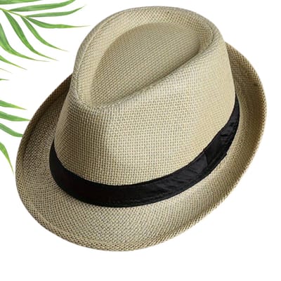 Livano Zonnehoed - Reishoed - UV Beschermende Hoed - Bucket Hat - Festival - Pet - Hoedje Voor Heren - Hoofdbescherming - Beige Geel