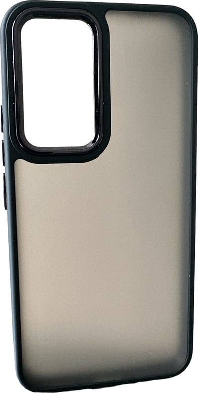 Backcover Military - Geschikt voor: Samsung Galaxy S24 Ultra -Stevige Case met Soft TPU-bumperranden - Zwart