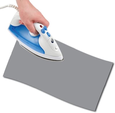 Strijklappen Katoen Grijs (48x11,5 cm) - Sterke Stofreparatie voor Kleding
