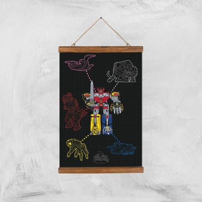 Power Rangers Megazord Giclee Print Giclee Art Print - A3 - Wooden Hanger