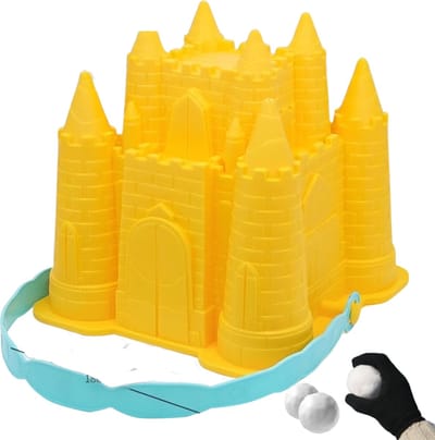 Bovista Sneeuwbaltang - Sneeuwballenmaker - Strandspeelgoed - Zandspeelset - Strandschepje - Kasteel