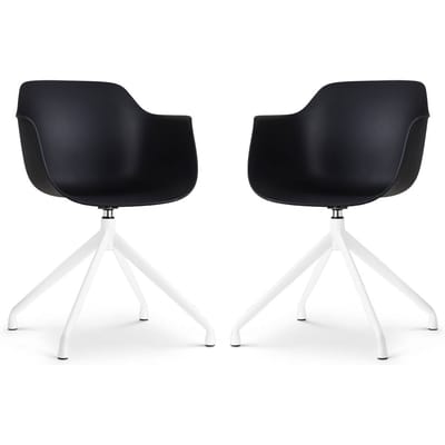Set van 2 eetkamerstoelen Nola-Puk draaibaar | Nolon