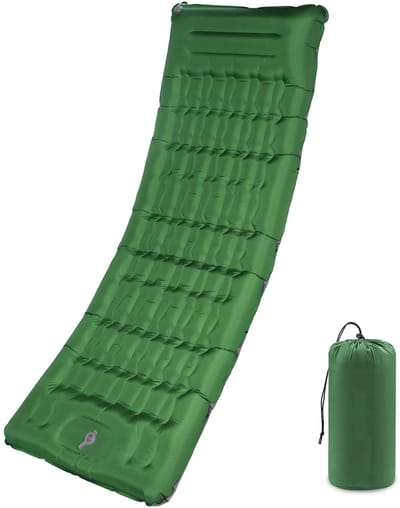 Unyqoos® Zelfopblazende campingluchtmatras met ingebouwd kussen voor ultiem comfort tijdens outdoor avonturen