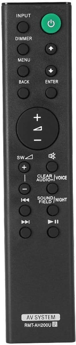 Allecto - TV Remote - Universele afstandsbediening - Ergonomisch ontwerp - Zwart - Compatibel met Soundbar - Tot 8 meter bereik - Geschikt voor t