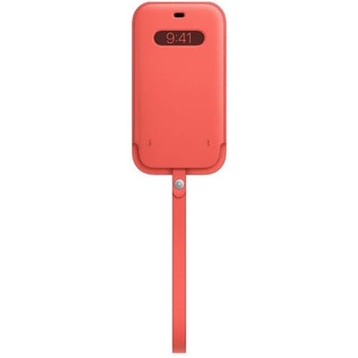 Leather Sleeve MagSafe voor de Apple iPhone 12 Pro Max - Pink Citrus