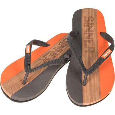 SINNER Capitola - Maat 45 - Dames Slippers - Oranje/Licht bruin