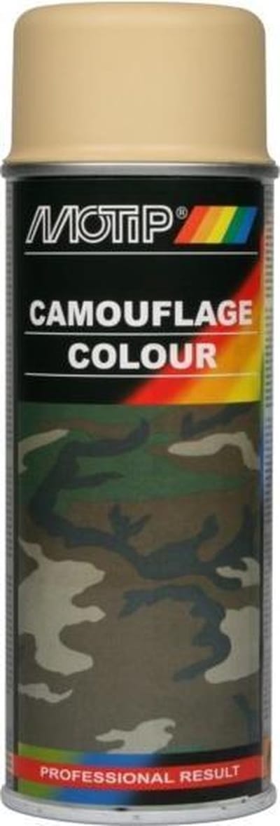 MoTip Legerverf BEIGE spuitbus 400ml - RAL1001