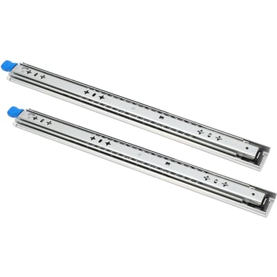 1 Paar 12in Zelfvergrendelende Ladegeleiders 53mm Breedte 3 Secties Zware Laderails voor Planken