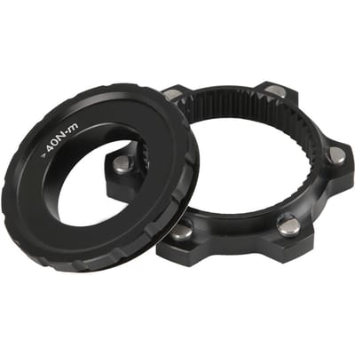 Adaptateur de verrouillage central de moyeu de vélo de montagne, Rotor de frein à disque à 6 boulons pour accessoire de vélo 1 pièces black