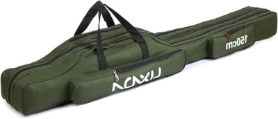 Draagbare Vouwbare Hengel Tas met 3 Lagen voor Vissen - Opbergtas voor Hengels, Visspullen en Accessoires, 90/120/150cm (Optioneel)