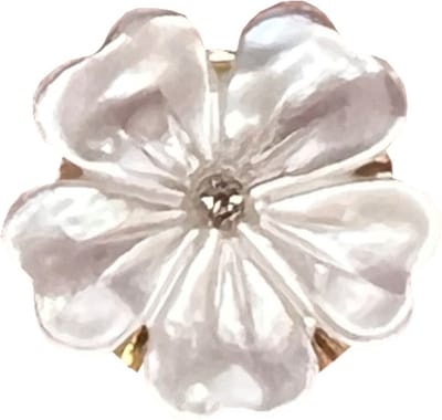 Hoofddoek Magneet - Magneet Broche Mini - Magneetbroche - Madeliefje - Magnetische Broche - Sjaal - Hijab - Abaya - 15x15mm - Wit