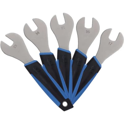 BBB Cycling Conussleutel Set – 5-delig (13-17mm) – Onderhoud: Naven, Trapassen of Pedaallagers – ConeSet - BTL-25S
