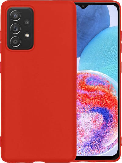 Hoesje - Geschikt voor Samsung Galaxy A23 - Sterk & Shockproof - Hoes Cover - Siliconen Case - Telefoonhoesjes - Rood