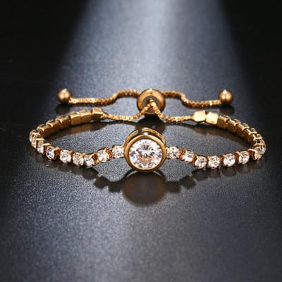 Dames Strass Zirkonia Hart Ketting Armband Elegante Dames Verstelbare Sieraden Mode Cadeaus gray
