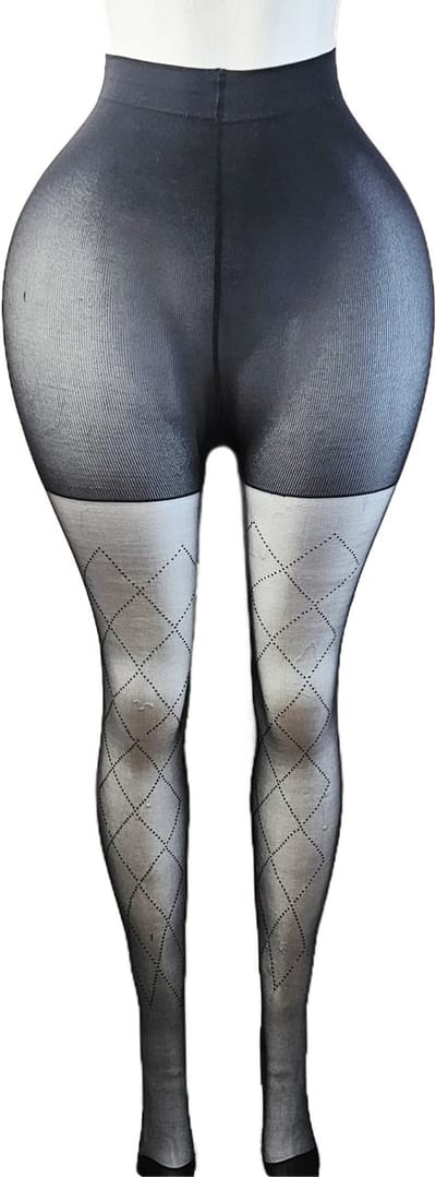 BamBella ® - Panty -Onesize - gaas maillot dunne pantys Dames - Onesize - lingerie van kant zwart
