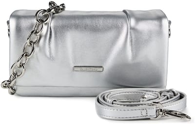 Valentino Katerina Mir Schoudertas 20.5 cm - Dames - argento