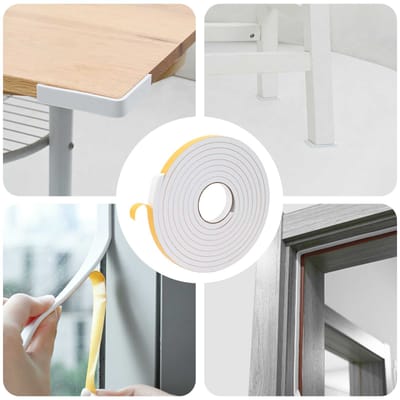 vidaXL - Zelfklevende - schuimtape - 20 - st - Wit - 15mm - x - 5m - CR - Schuim