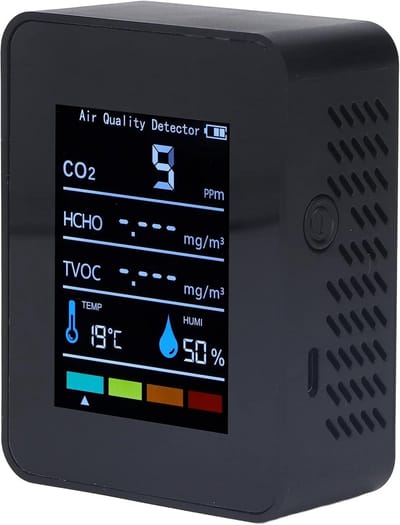 Luchtkwaliteitsmeter met CO2, Temperatuur en Vochtigheid Sensor - Nauwkeurige Meting