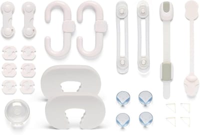 Babyveiligheidsset starterspakket - Kinderbeveiliging set - Thuis beveiligen - Compleet 25-delig - 25 stuks - Transparant/Wit