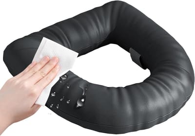 Toiletbril Kussen - Zachte Toiletzitting - Extra Comfort - Drukverlichtend Ontwerp - 40 x 38 cm - Zwart