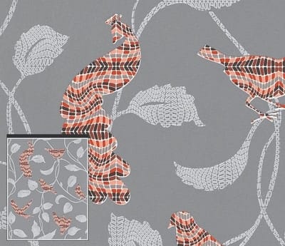 Rasch Funky Flair Vliesbehang Vogels 721713
