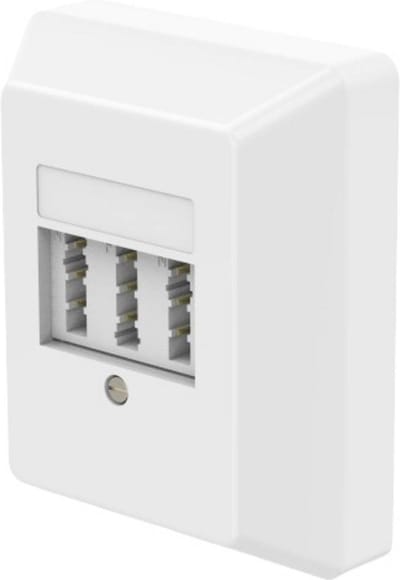 Hama TAE-NFN-Telefondose, Aufputz Telefoonaansluitdoos Telefoon Opbouw (op muur) Wit