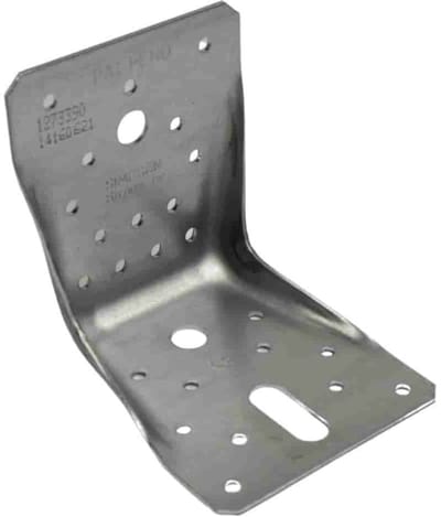 Hoekverbinder 100 x 100 x 90 x 2 mm met rib