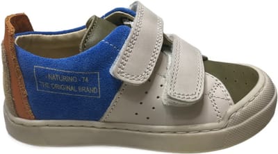 Naturino - Trajan VL - Mt 25 - velcro bumper lederen sneakers - groen/beige