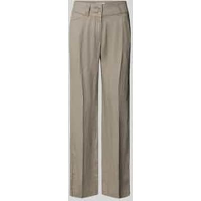 Linnen broek met steekzakken
