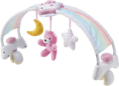 Rainbow Sky - bed arch pink