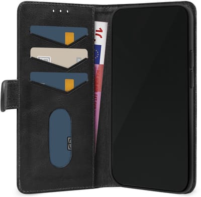 Mobilize Bookcase hoesje geschikt voor Samsung Galaxy A56 - Effen Zwart - Leer