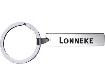 Sleutelhanger Met Naam - Lonneke - RVS