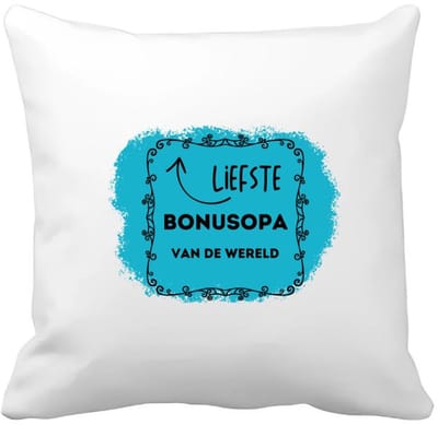 Akyol - liefste bonusopa van de wereld Kussen hoes - Opa - de liefste bonusopa - verjaardag - cadeautje voor opa - opa artikelen - kado - geschenk - 40 bij 40 cm