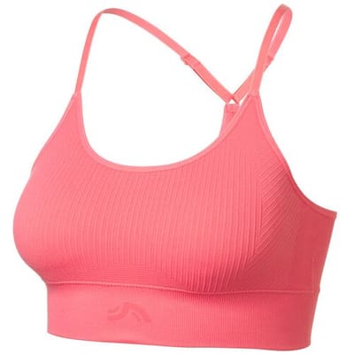 CRIVIT Geribde dames sport-bh - light level (Koraal, XS (32/34))