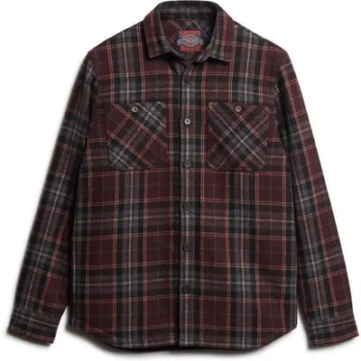 Superdry - The Merchant Store - Gewatteerd overshirt - Heren - Lange mouwen shirts