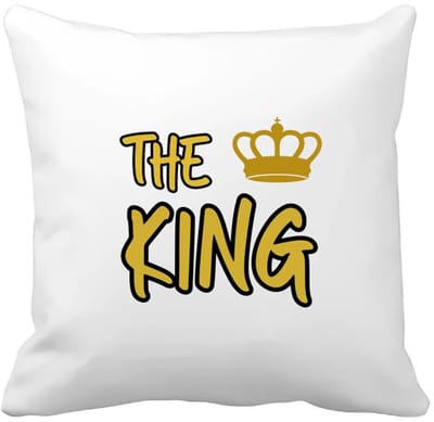 Akyol - the king Kussen hoes - Koning - iemand die zich voelt als een koning - verjaardagscadeau - kroontje - kado - gift - geschenk - 40 bij 40 cm