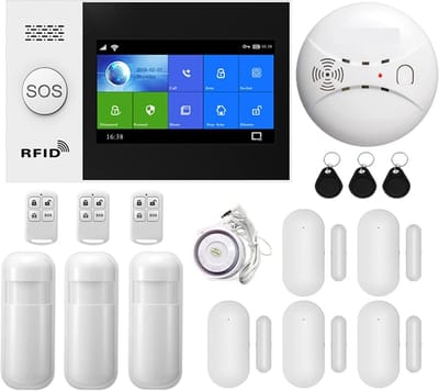 Smart Alarmsysteem - Beveiligingskit Huis - Thuis Antidiefstal - Touchscreenpaneel Hub - 160x98x19 cm - WIFI 4G F