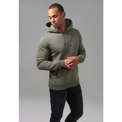 Urban Classics Trui Basic Sweat Hoody Tb1592 Olive Mannen Maat - W208.0
