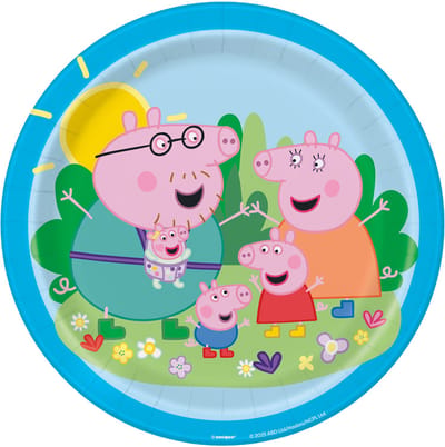 UNIQUE - 8 Peppa Pig borden 23 cm